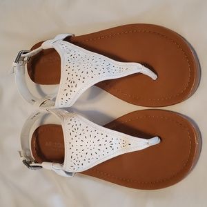 Woman's White Arizona Sandals